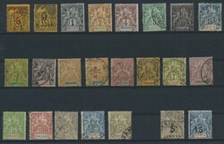 Französisch-Indochina, 1889-1904, überwiegend gestempelte Partie ...