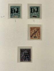 Französisch-Somaliland, Collection 1893–1958 in Leuchtturm album. ...