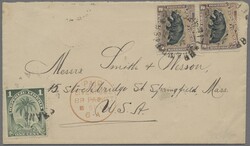 Liberia, 1899-1919, Partie von 5 frankierten Briefen mit u.a. einem ...