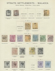 Malaiische Staaten, 1867-1954, ungebrauchte (teils ohne Gummi) und ...