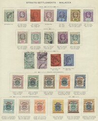 Malaiische Staaten, 1867-1954, ungebrauchte (teils ohne Gummi) und ...