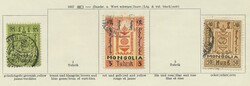 Mongolei, 1924-1932, ungebrauchte und gestempelte Sammlung auf 4 ...