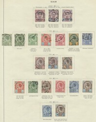 Thailand, 1883-1951, ungebrauchte und gestempelte Sammlung auf alten ...