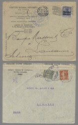 Zensurpost, 1915-1920, Partie von 44 Belegen die überwiegend in die ...