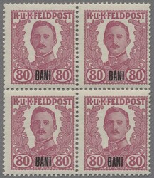 Österreich - Feldpost Rumänien, 1918, "Karl I." nicht verausgabte ...
