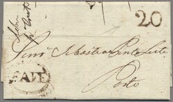 Portugal - Vorphila, 1837, guterhaltener, waagerecht mittig ...
