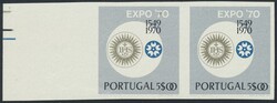 Portugal, 1970, EXPO Osaka, 5.00 E. im waagerechten Paar vom linken ...