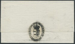 Schweden - Vorphila, 1855 (ca.), rückseitiger schwarzer ...