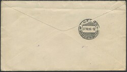 Türkei - Zensurpost, 1916, Freimarken 10 Paras grün und 1 Piastre ...