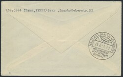 Zeppelinpost - Deutschland, 1933, SAARGEBIETSFAHRT, zwei Belege, ...