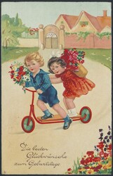 Zeppelinpost - Deutschland, 1933, SAARGEBIETSFAHRT, Geburtstagskarte, ...