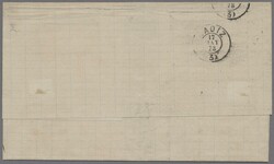 Cuba, 1873, „Amadeus“ 50 C. braun im waagerechtem Paar, entwertet ...