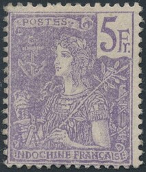 Französisch-Indochina, 1904, Freimarken 40 C. bis 10 Fr. komplett in ...