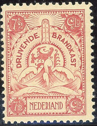 BK1-7 - ongebruikt/postfrisse serie Brandkastzegels 1921, 2,25 gld ...
