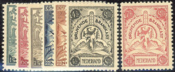 BK1-7 - ongebruikt/postfrisse serie Brandkastzegels 1921, 2,25 gld ...
