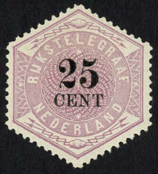 TG7 - ongebruikte 25 cent lila en zwart Telegram 1903, z.fr. ...