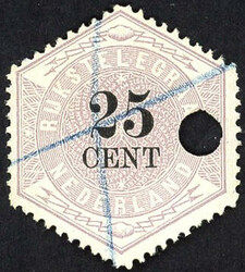 TG7 - gebruikte 25 cent lila en zwart Telegram 1903, pr.ex., catw. ...