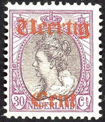 102P - postfrisse 40 op 30 cent Hulpuitgifte 1919 met plaatfout ...