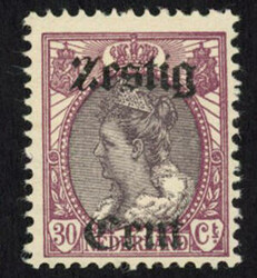 103P1 - ongebruikte Hulpuitgifte 1919 60 op 30c met plaatfout 'inham ...