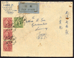 Cover from Mongste in Yunnan, China 25.3.28 (Chinese year 28 is 1939) ...