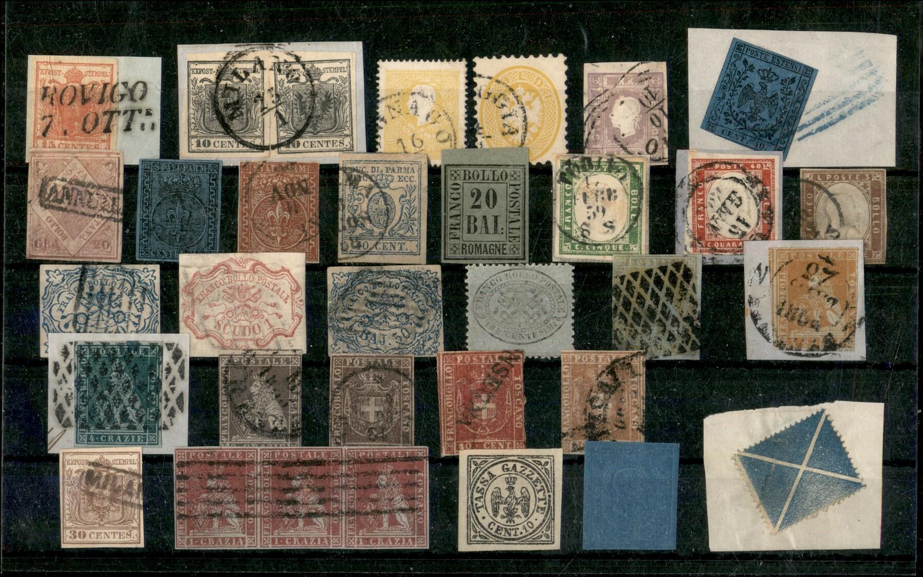 ANTICHI STATI - 1851/1961 - Collezione molto avanzata del periodo in ...