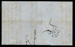 Lettera di primo porto per la Svizzera con Sardegna c.5 verde giallo ...