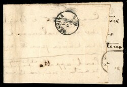 Lettera con Pontificio b.2 grigio azzurrastro (3Ab) annullato ...