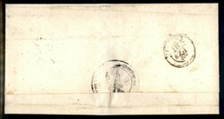 Lettera affrancata con 3 baj (4) da Roma a Città di Castello del 17 ...