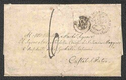 II Guerra d'Indipendenza - Lettera in porto assegnato con 6 baj (7) ...