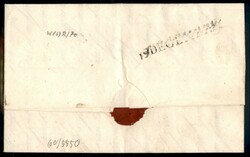 Da Velletri a Senigallia il 16 dicembre 1852 con 6 baj con taglio ...