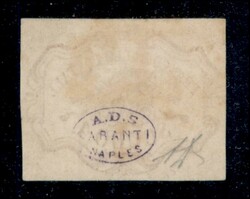 1 scudo (11) con grandi margini e annullo a griglia leggero - con ...