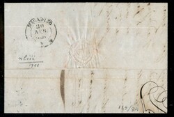 Lettera con c.20 cobalto latteo (15) annullato VERBANO (N°2) 20 APR ...