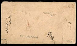 Lettera doppio porto per la California affrancata con tre esemplari c ...