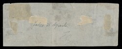 Fronte di lettera 23 dicembre 1863 con 15 cent. FALSO dell'Aquila ...
