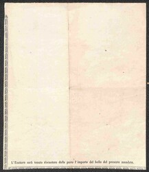 Mandato di pagamento della congregazione di carità di Valnegra (BG) ...