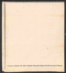 Mandato di pagamento del comune Moio di Calvi del 1871 con 5 cent ...