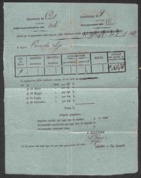 Documento di Gissi (CH) per la riscossione rateizzata dell'imposta di ...