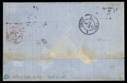 Secondo giorno d'uso - Lettera con 40 cent (L20) da Torino a Lione ...