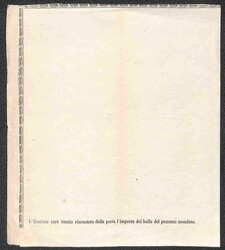 Mandato di pagamento della congregazione di carità di Valnegra con ...