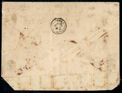 Frontespizio di raccomandata quaranta porti per l'interno affrancata ...