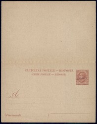 Ultramar - Saggio - Cartolina postale con Risposta da 5+10 cent (tipo ...