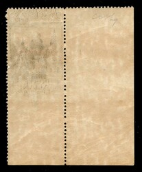 1926 - 5 lire S.Francesco (31ca) non dentellato in basso - angolo di ...