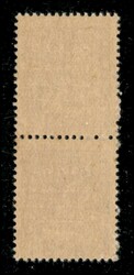 1945 - 1 lira (8a) coppia verticale con soprastampe capovolte - pezzo ...