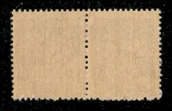 1945 - 1 lira (8a) - coppia con soprastampe capovolte - senza ...