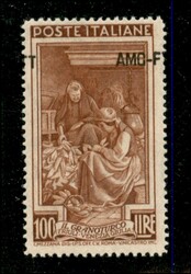 1947 - 100 lire Italia al Lavoro (106 varietà) con soprastampa ...