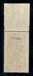 1947 - 100 lire Italia al Lavoro (106/IId) con decalco della ...