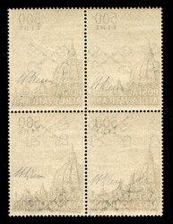 1958 - Quartina del 500 lire Cupolone (33/I) dentellata 14 (a ...