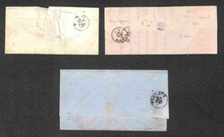 ANTICHI STATI - TOSCANA - Tre lettere affancate con valori da 4 e 6 ...