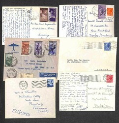 REPUBBLICA - 1947/68 Buon insieme di ventidue lettere e cartoline con ...