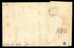 Lettera da Treviso per città affrancata con 10 cent (19) carta a ...